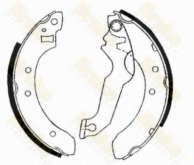 BRAKE ENGINEERING sh2171 -  Комплект тормозных колодок